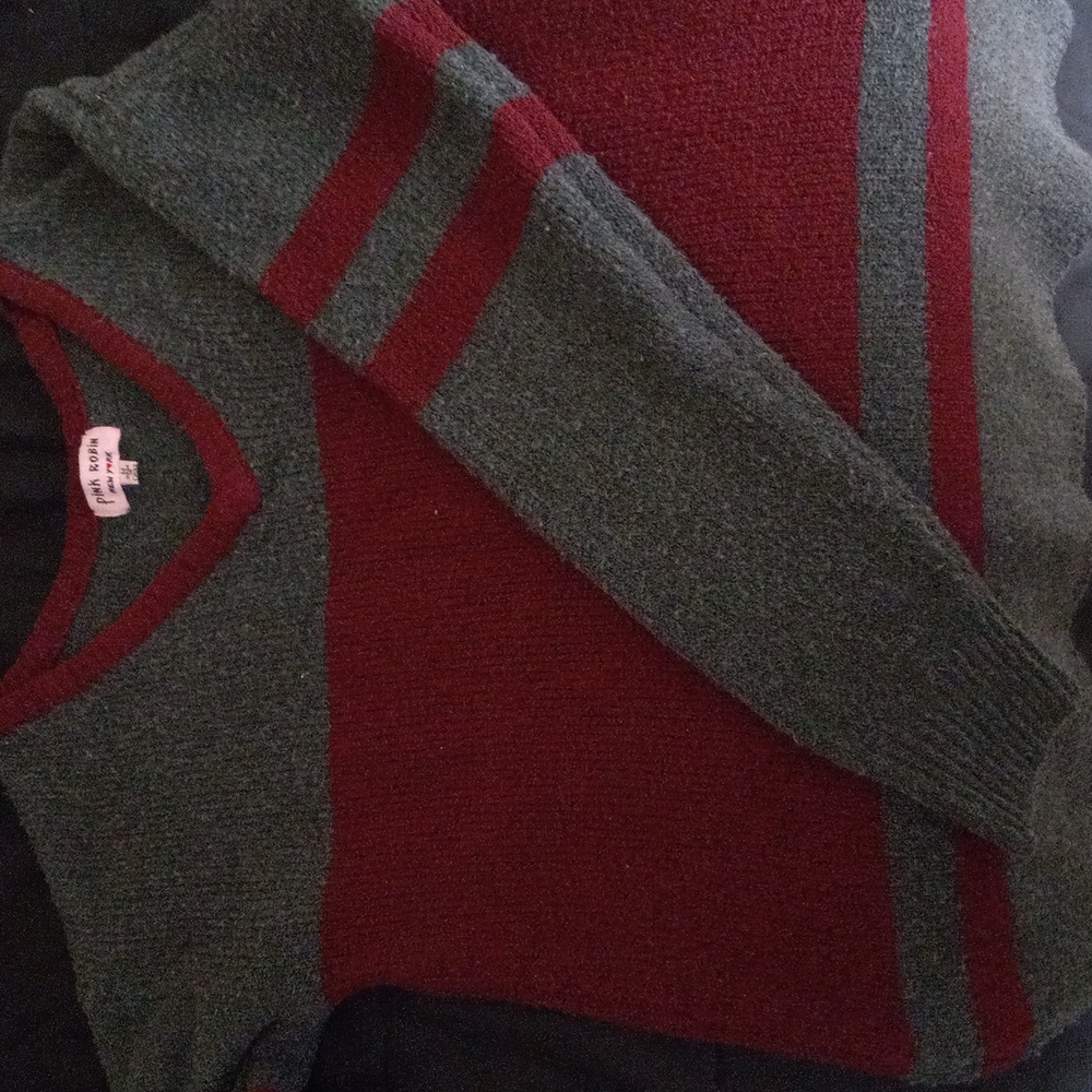 Pink Robin sweater